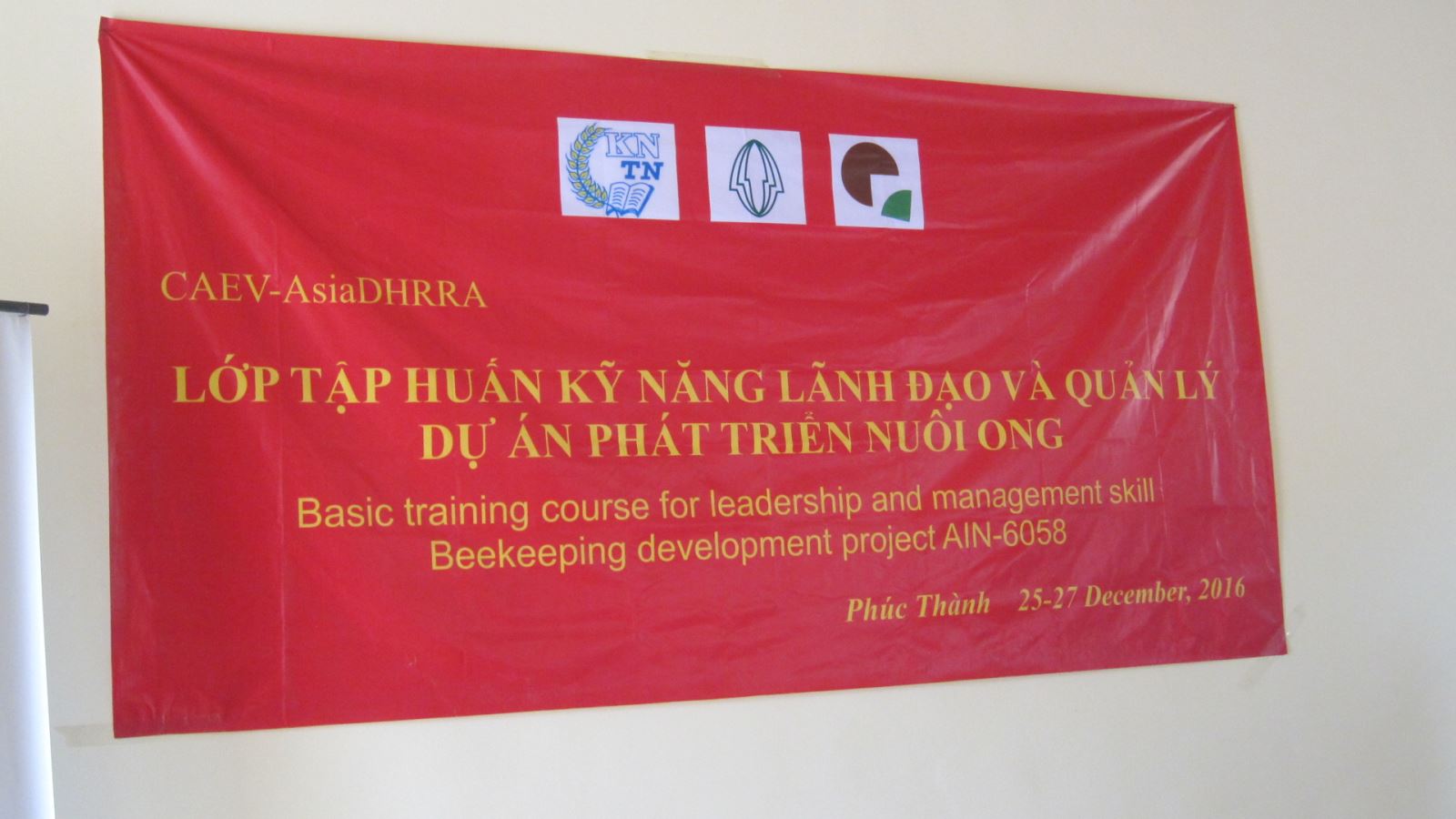 Lớp tập huấn "kỹ năng lãnh đạo và quản lý" cho các tình nguyện viên dự án AIN 6058 tại Phúc Thành, Thái nguyên